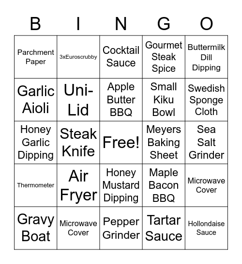 M&M BINGO Card