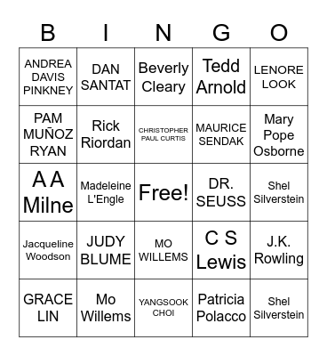 Catch The Wave Bingo Card