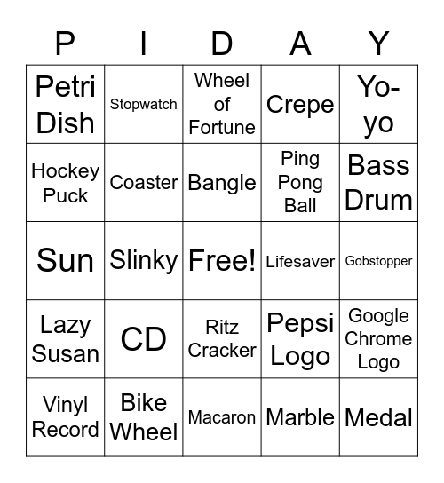 Pi Day BINGO Card