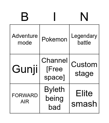 Alpharad Bingo Card