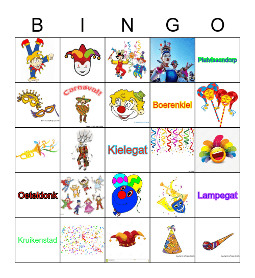 CARNAVAL BINGO Card