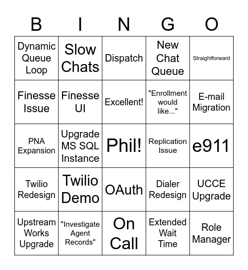 Phil in the NetOps Buzzwords Bingo Card