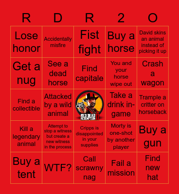 Take A Drink Bingo Card