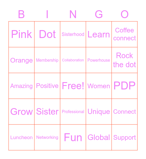 Dots Bingo Card