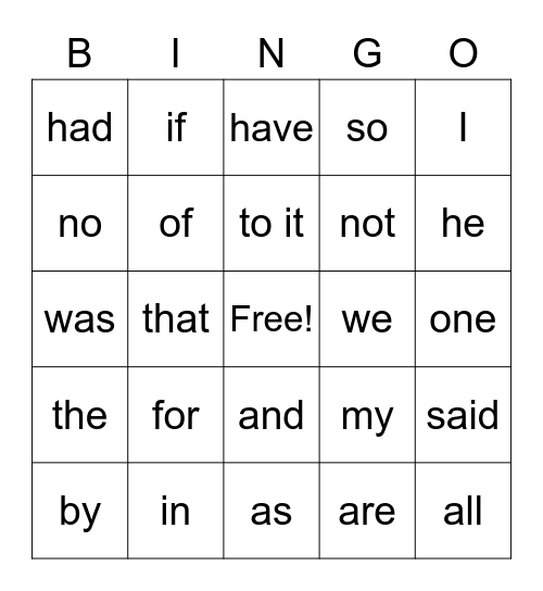 Gold, Red and Blue Bingo Card
