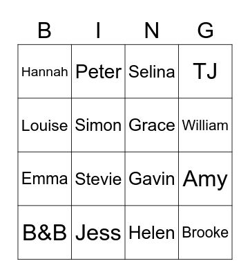 Family Covid Bingo Card