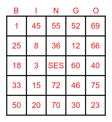 Elmark_Thanksgiving Bingo Card