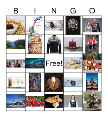 Norway Bingo Card