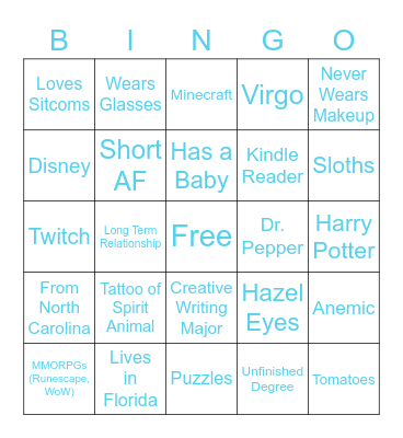 Taralyn Bingo Card