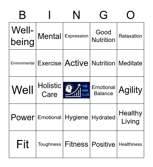 The One Day League Wellness Bingo Card