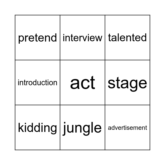 Bingo Card