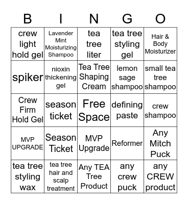 SALES BINGO Card