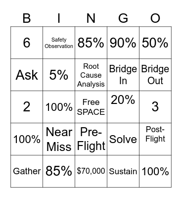 Fleet Pride BINGO Card