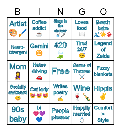 My bingo Card