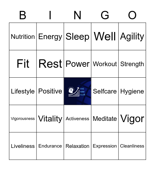 HCM SHS ONE DAY LEAGUE Wellness Bingo Card