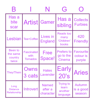 Greys Bingo Card