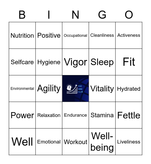 HCM SHS ONE DAY LEAGUE Wellness Bingo Card