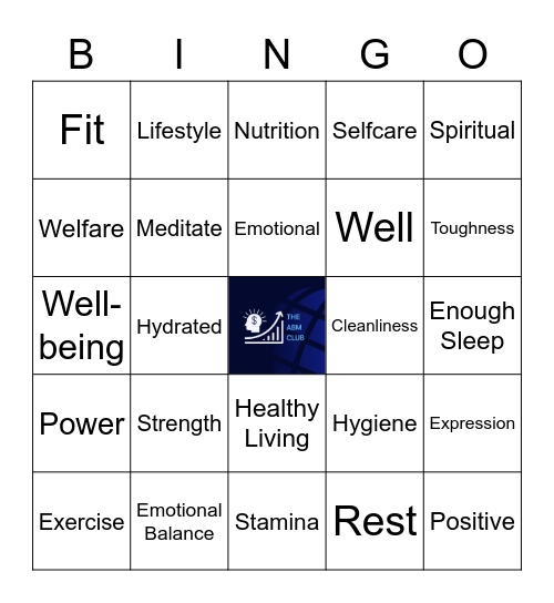 HCM SHS ONE DAY LEAGUE Wellness Bingo Card