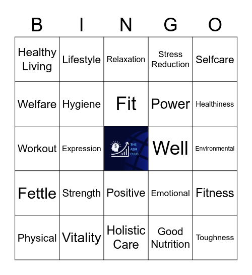 HCM SHS ONE DAY LEAGUE Wellness Bingo Card