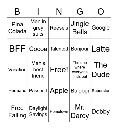 Get to Know You BINGO Card