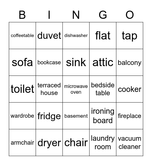 HOUSE Bingo Card