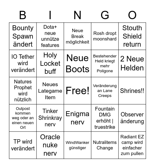 GG ez pos 5 Bingo Card