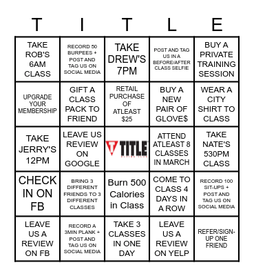 Member Appreciation '22 Bingo Card