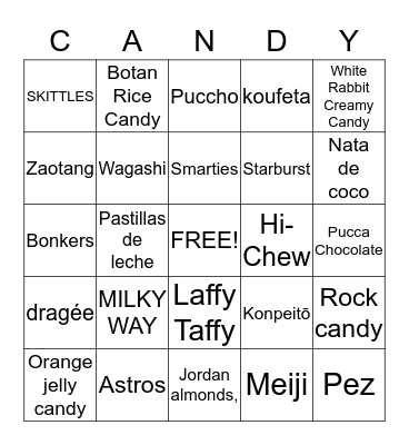 Terri's Bingo Game Bingo Card