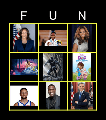 "WHO AM I" Bingo Card