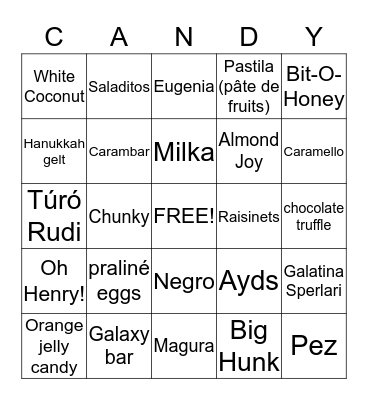 Terri's Bingo Game Bingo Card