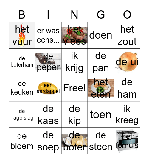 Eten Bingo Card