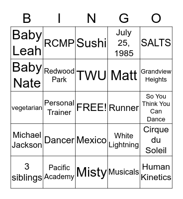 Katie Turns 30 Bingo Card