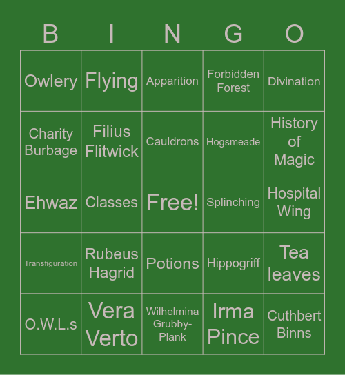 FFS Bingo - 2/24/22 Bingo Card