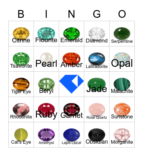 Gems Bingo Card