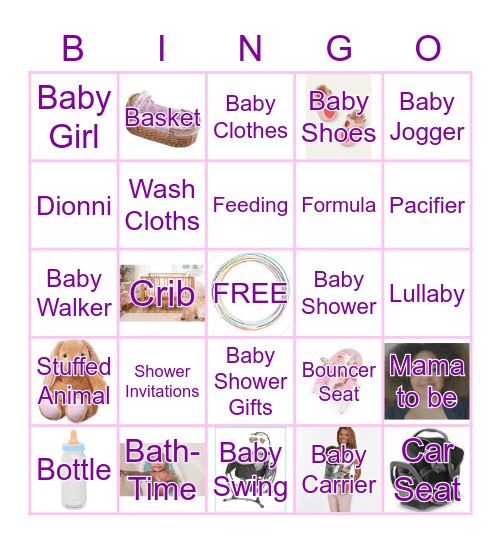 Baby Shower! Bingo Card