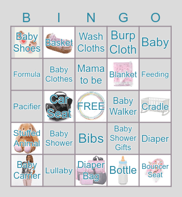 Baby Shower! Bingo Card