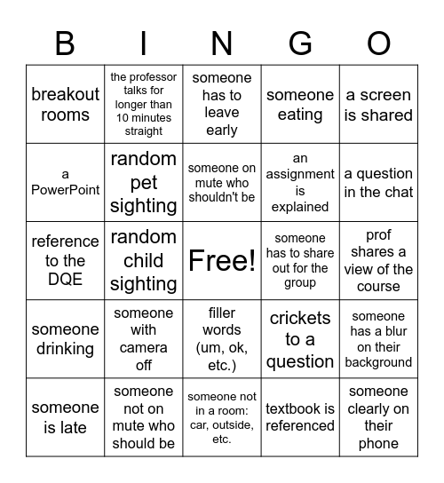 OSM Bingo Card