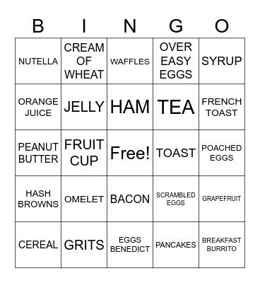 JELLY JAMMERS Bingo Card