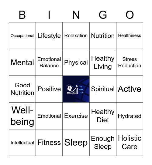 HCM ONE DAY LEAGUE Wellness Bingo Card