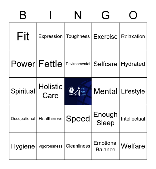 HCM ONE DAY LEAGUE Wellness Bingo Card