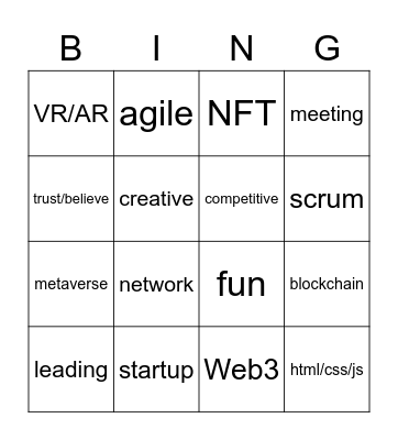 linkedin Bingo Card