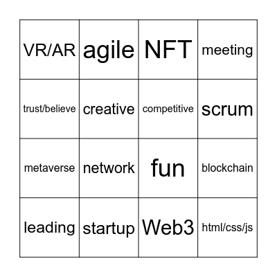 linkedin Bingo Card