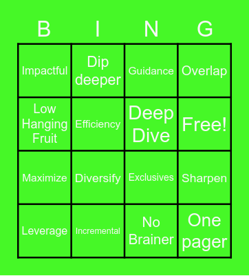 ADIDAS 101 Bingo Card