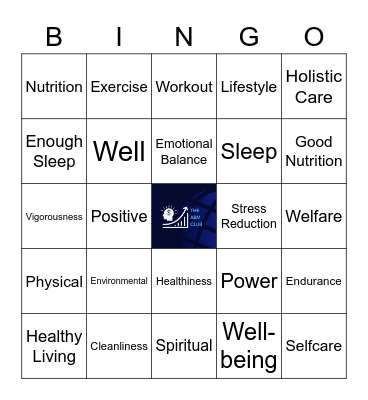 HCM SHS ONE DAY LEAGUE Wellness Bingo Card