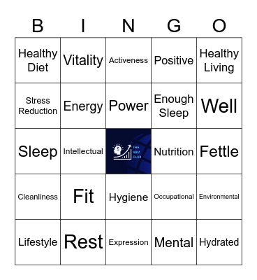 HCM SHS ONE DAY LEAGUE Wellness Bingo Card