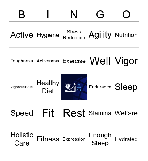 HCM SHS ONE DAY LEAGUE Wellness Bingo Card