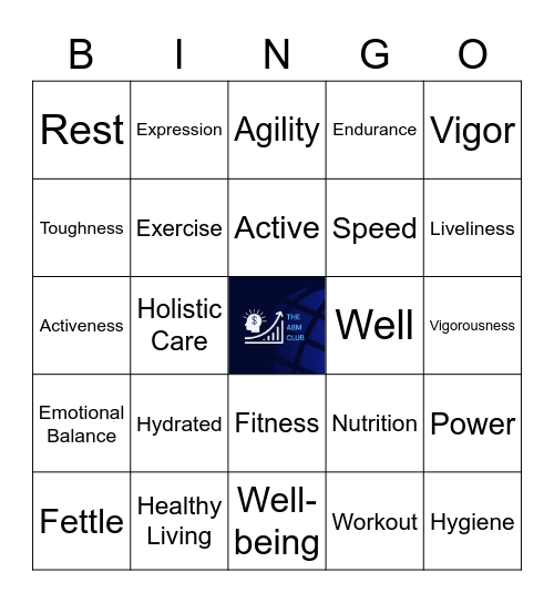 HCM SHS ONE DAY LEAGUE Wellness Bingo Card