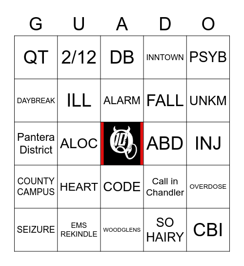 GUADO Bingo Card