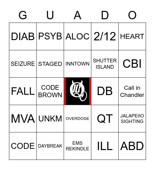 GUADO Bingo Card