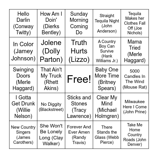 Reviversary Bingo Card